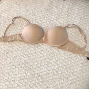 Nude 32b push up bra